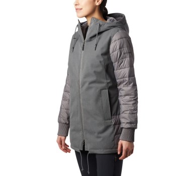 Columbia Ženske Jakne - Boundary Bay Hybrid Sive | ERLK-14823
